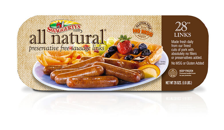 All Natural Breakfast Sausage Links By Swaggertys Farm 28 Value Pack Swaggertys Farm 6493